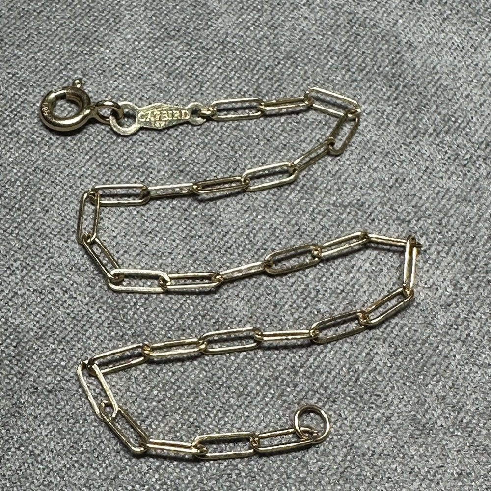 CATBIRD 1976 14K YELLOW GOLD BRACELET